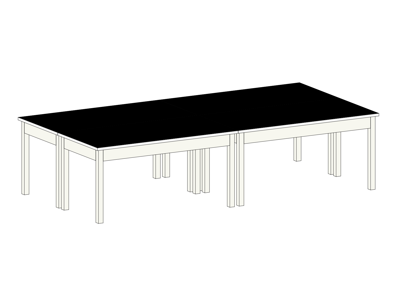10’x5’ Laboratory island tables